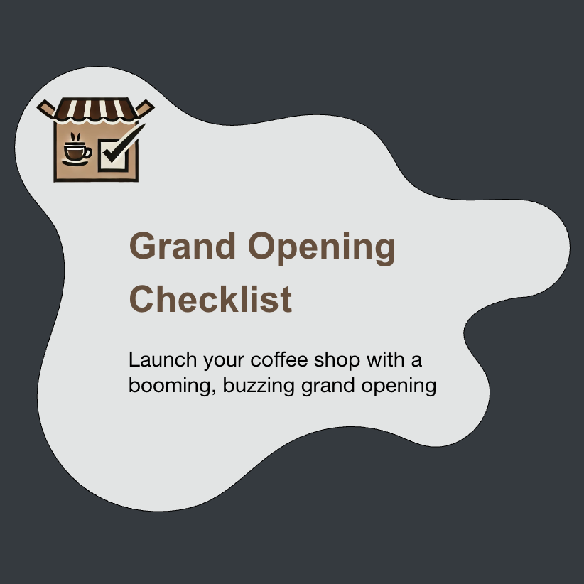 Coffee Shop Grand Opening Checklist preview